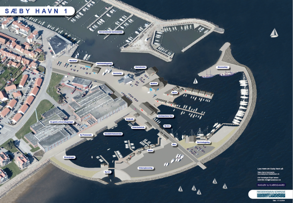Udvidelse Sæby Havn - skitse